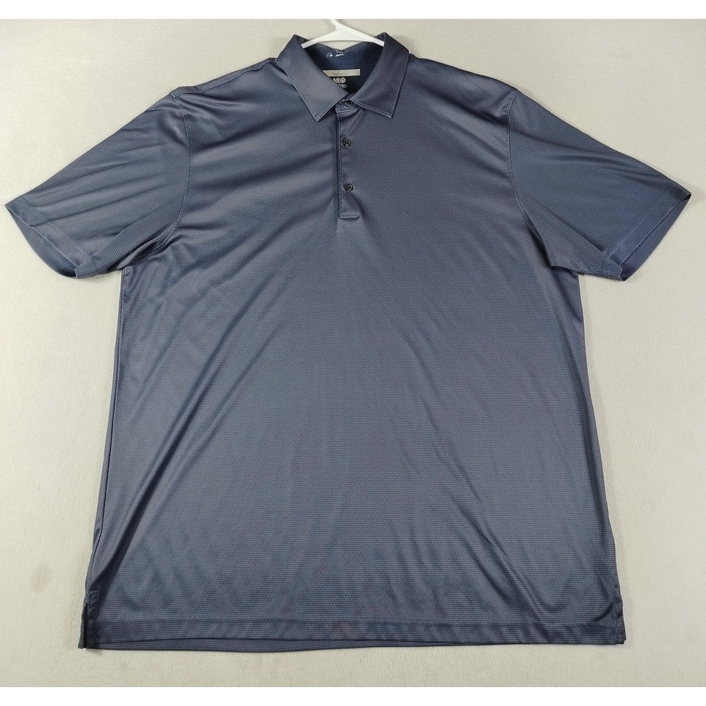Greg‎ Norman ML75 Polo Shirt Mens 2XL Blue PlayDry Golf Moisture Wicking